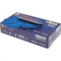 Disposable Gloves: Series Microflex Ultrasense, Size Large, 3.1 mil, Not Coated, Nitrile, General Purpose Grade, Powder-Free