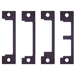 Strikes; Type: Flat; Length (Inch): 4-7/8; Width (Inch): 1-1/4; Material: Stainless Steel; Description: HES Faceplate, 1N, 1ND, 1NM or 1NTD options, 613E Dark Satin Bronze; Finish Coating: Dark Bronze