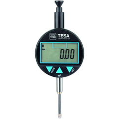 Electronic Test Indicator: 25.00 mm Max, MPEE, retractable plunger): 10¬†¬µm¬†¬± 1 digit & MPEP, 1 mm): 2,6 ¬µm Accuracy, Steel Contact Point