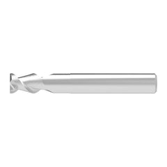 Square End Mill: 25.00 mm Dia, 27.00 mm LOC, 2 Flute, Solid Carbide