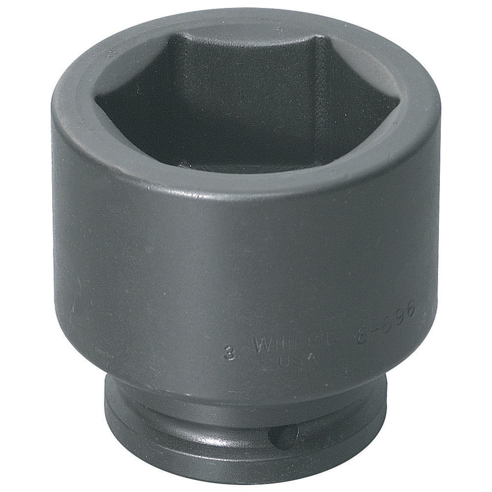 Impact Socket: 1-1/2" Drive, 1-7/16" Socket, Hex Drive