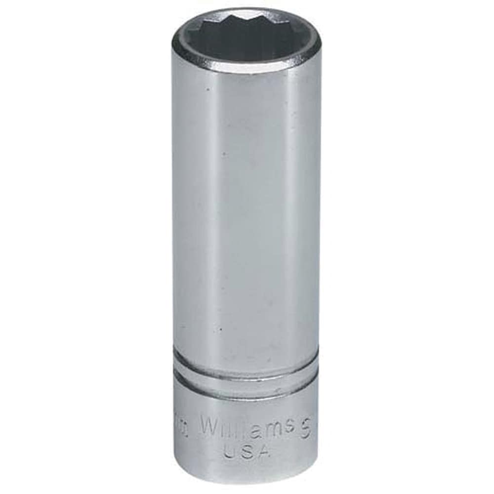 Deep Socket  Hand Socket: 1/2" Drive, 19.00 mm Socket, 12-Point