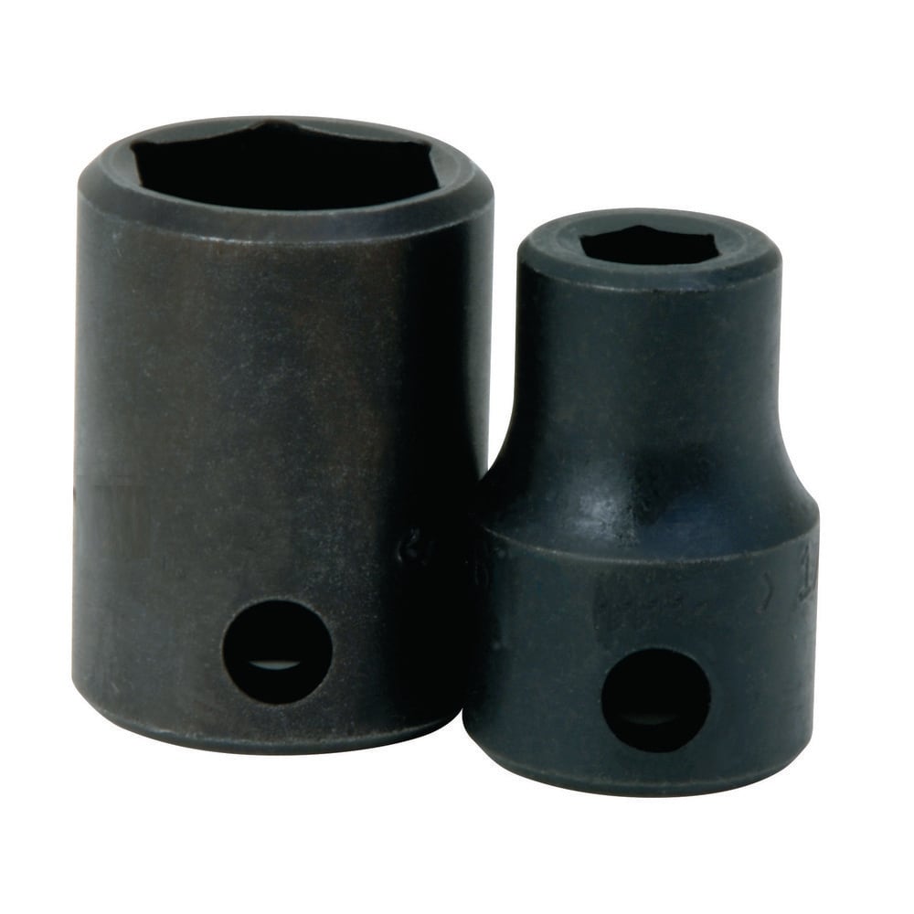 Impact Socket: 1/2" Drive, 26 mm Socket, Hex Drive