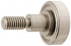 Plain Cam Follower: 0.5" Roller Dia, 0.188" Roller Width, 0.625" Stud Dia