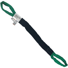 Eye & Eye Round Sling: 6' Long, 5300 lb Vertical Capacity, 4200 lb Choker Capacity