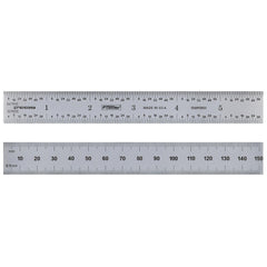 Steel Rules; Material: Steel; Length (Inch): 12; Graduation: 0.50;1.00; Graduation (Inch): 1/64, 1/32; Tip Style: Flat; Color: Silver; Flexibility: Flexible