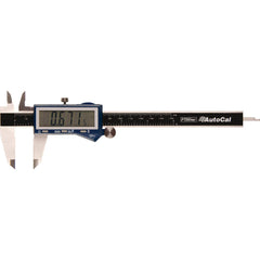 Electronic Caliper: 0 to 6", 0.0005" Resolution, IP54, For Depth, Inside Diameter, Outside Diameter & Step