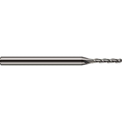 Ball End Mill: 0.0600" Dia, 3/8" LOC, 3 Flute, Solid Carbide