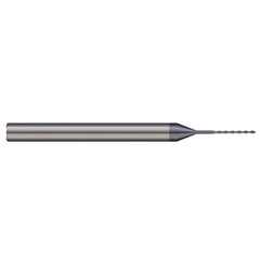 Micro Drill Bit: 0.0197" Dia, 130 deg, Solid Carbide