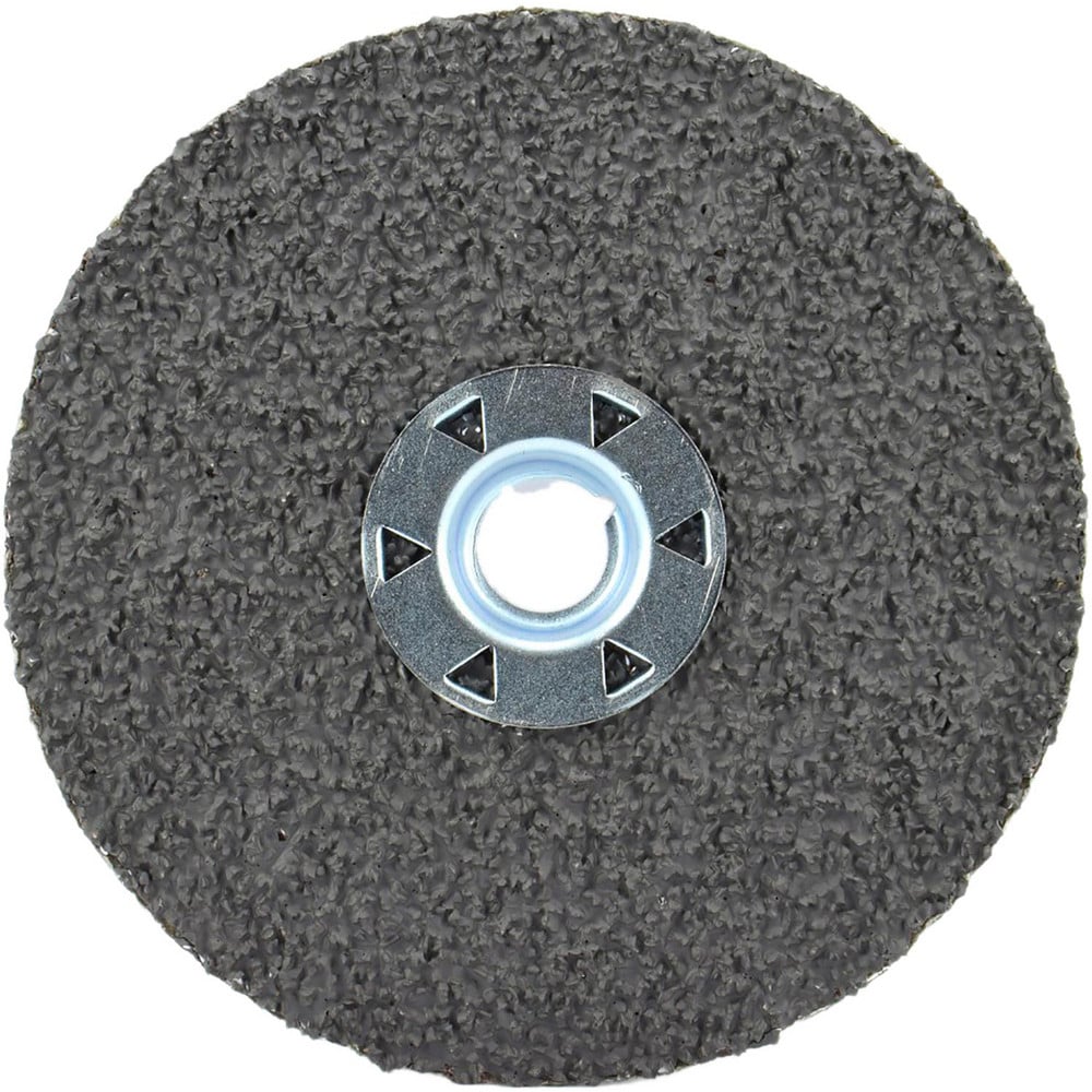 Fiber Disc:  7" Disc Dia, 5/8-11 Hole, Threaded Arbor Hole, 24 Grit, Ceramic Alumina