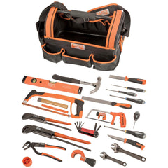 Combination Hand Tool Set: 24 Pc, Plumber's Tool Set