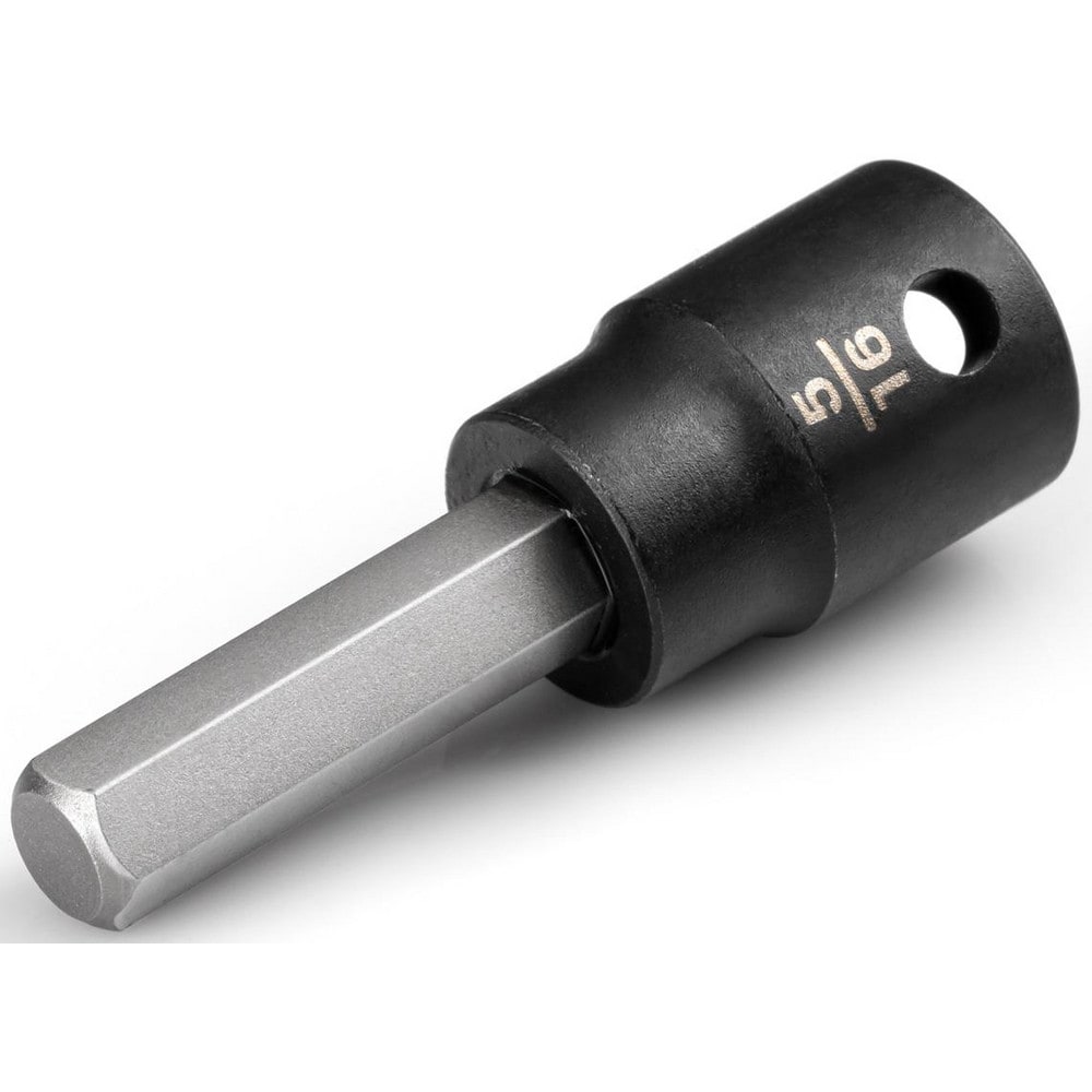 Impact Hex & Torx Bit Sockets; Drive Size: 3/8; Hex Size (Inch): 5/16; Bit Length (Decimal Inch): 1.16