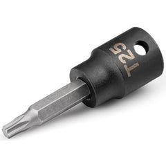 Impact Hex & Torx Bit Sockets; Drive Size: 3/8; Torx Size: T25; Bit Length (Decimal Inch): 1.16; Overall Length: 2.22 in