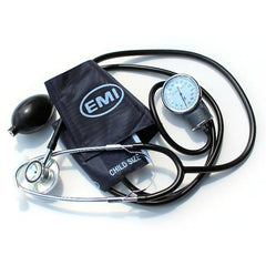 Medical Instruments; Type: Child Sphygmomanometer w/Black Dual Head Stethoscope; Includes: Child Sphygmomanometer w/Black Dual Head Stethoscope; Additional Information: Procuff Sphygmomanometer, Chrome-Plated Air Deflation Valve, Non-Chill Bell Ring And D