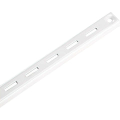 Brackets; Bracket Type: Shelf Standard; Mount Type: Screw-On; Length (Inch): 72 in; Bracket Material: Metal; Overall Width: 0.63 in; Finish: White