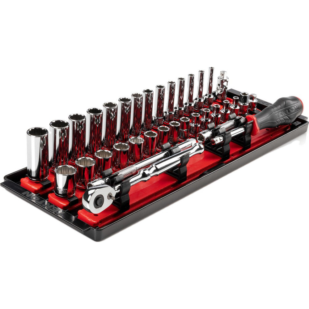 Deep Standard Ratchet&Socket Set Socket Set: 35 Pc, 4 to 15" Socket