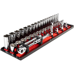 Deep Standard Ratchet&Socket Set Socket Set: 44 Pc, 6 to 24" Socket