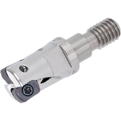 Indexable High-Feed End Mill: 16 mm Cut Dia, 8 mm Modular Shank