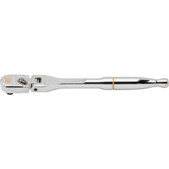 Ratchets; Tool Type: Ratchet; Drive Size: 0.25; Head Shape: Teardrop; Head Features: Reversible, Flex; Head Style: Flexible; Material: Alloy Steel; Finish: Polished Chrome; Overall Length (Inch): 7.05