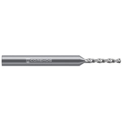 Micro Drill Bit: 0.0280" Dia, 130 deg, Solid Carbide