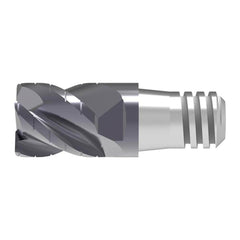 Corner Radius & Corner Chamfer End Mill Heads; Mill Diameter (mm): 16.00; Chamfer Width (mm): 0.320; Chamfer Angle: 45.000; Length of Cut (mm): 20.0000; Number Of Flutes: 5