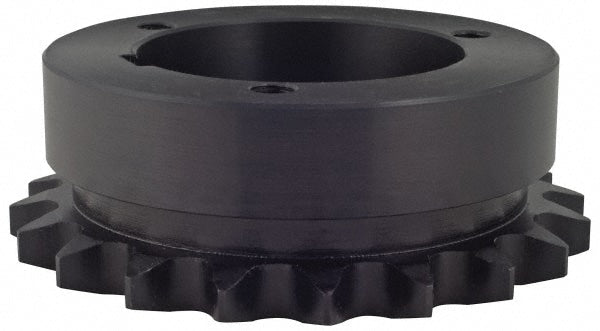 Bushed Roller Chain Sprocket: 19 Teeth, 3/4" Pitch, 1-3/4" Bore Dia