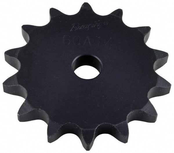 Plate Roller Chain Sprocket: 20 Teeth, 1" Pitch, 3/4" Bore Dia