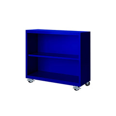 Bookcases; Overall Height: 33; Overall Width: 36; Overall Depth: 13; Material: Steel; Color: Signal Blue; Shelf Weight Capacity: 160