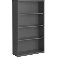 Bookcases; Overall Height: 60; Overall Width: 36; Overall Depth: 18; Material: Steel; Color: Navy Blue; Shelf Weight Capacity: 160