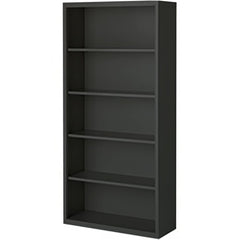 Bookcases; Overall Height: 72; Overall Width: 36; Overall Depth: 18; Material: Steel; Color: Denim Blue; Shelf Weight Capacity: 160