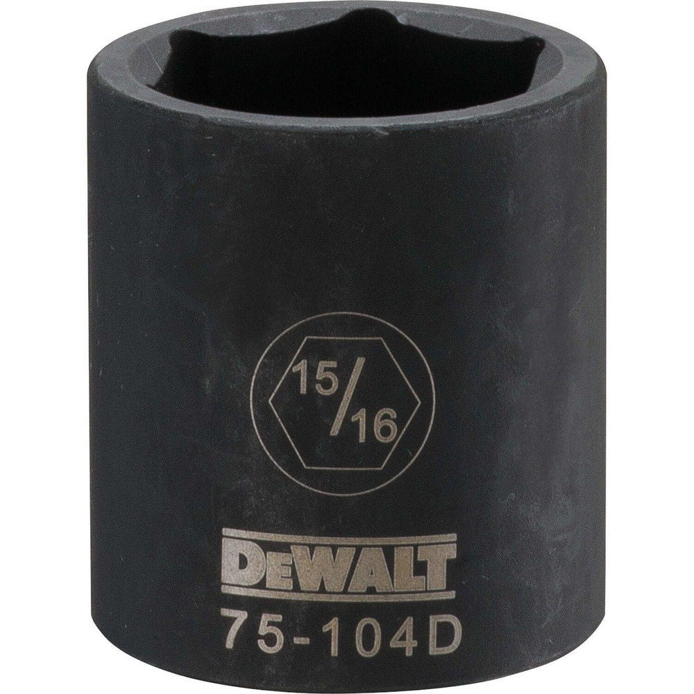 Impact Socket: 1/2" Drive, 15/16" Socket, Hex Drive