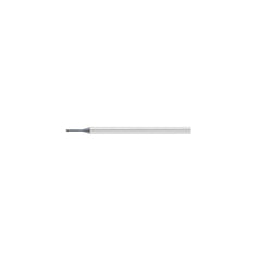 Ball End Mill: 2.00 mm Dia, 2.00 mm LOC, 2 Flute, Solid Carbide