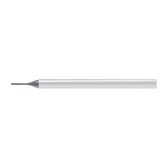 Ball End Mill: 2.00 mm Dia, 1.20 mm LOC, 2 Flute, Solid Carbide