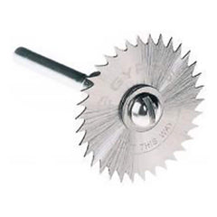 Wet & Dry Cut Saw Blade: 1" Dia, 1/8" Arbor Hole, 34 Teeth