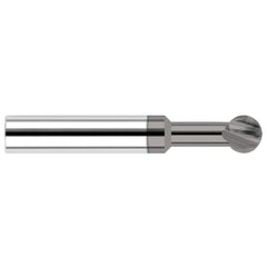 Undercutting End Mills; Mill Diameter (Decimal Inch): 0.2500; Mill Diameter (Inch): 1/4; Length Of Cut (Decimal Inch - 4 Decimals): 0.2130; Overall Length (Inch): 2-1/2; Radius: 0.1250; Number Of Flutes: 4; Neck Length (Decimal Inch): 0.3750; Neck Diamete