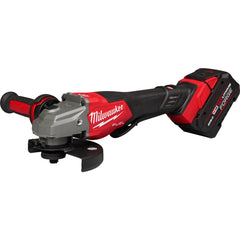 Cordless Angle Grinder: 4-1/2 to 6" Wheel Dia, 9,000 RPM, 18V