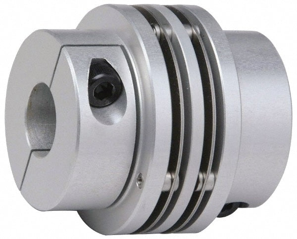 Flexible Coupling: Aluminum hubs with Stainless Steel Discs, 1/2" Pipe, 1.81" OAL