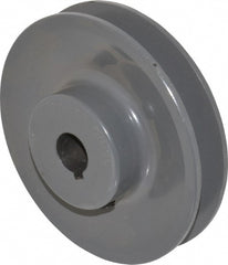 5/8" Bore Diam, 3.95" OD, Finished Bore Single Groove Sheave