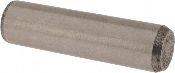 Dowel Pin: 3/8" Dia, 1-3/8" OAL, Stainless Steel, Grade 416, Passivated Finish