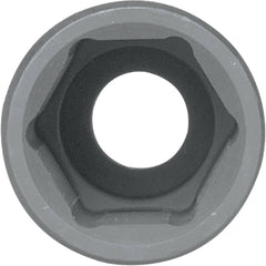 Impact Socket: 1/2" Drive, 1-1/4" Socket, Hex Drive