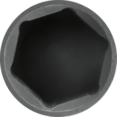 Impact Socket: 3/8" Drive, 7/8" Socket, Hex Drive