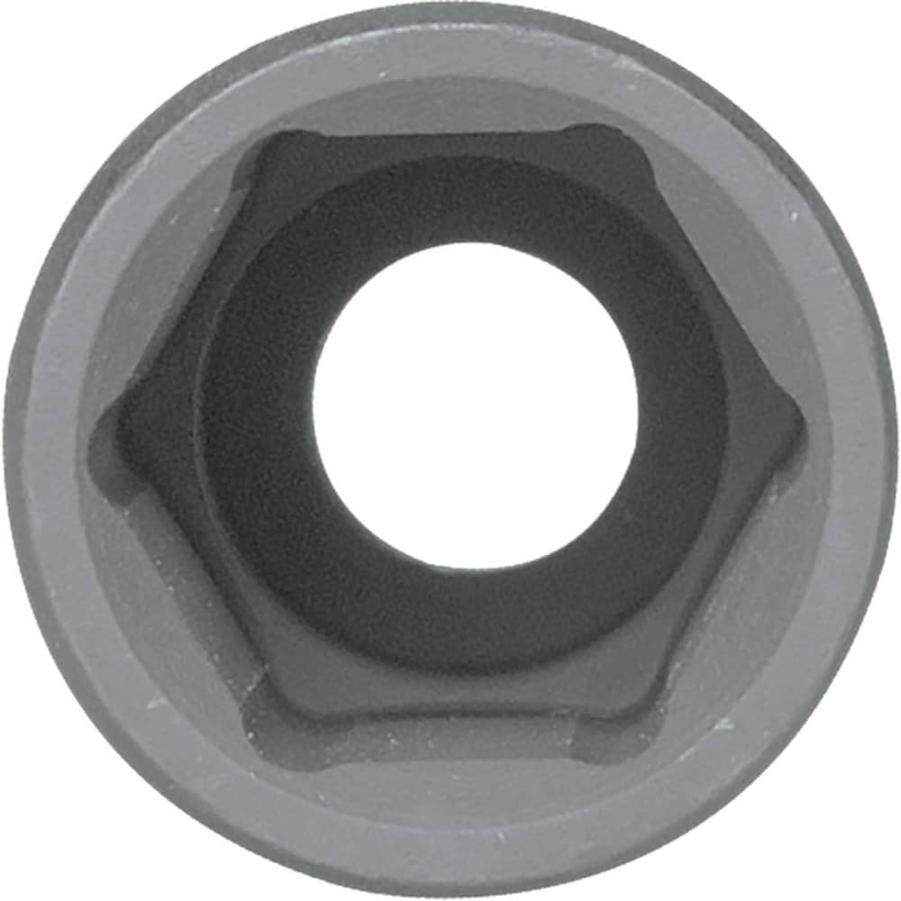 Impact Socket: 1/2" Drive, 1/2" Socket, Hex Drive