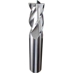 Square End Mill: 19/64" Dia, 4 Flute, Solid Carbide
