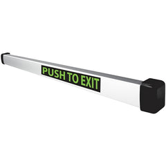 Push Bars; Material: Metal; Locking Type: Exit Device Only; Maximum Door Width: 3 ft; Finish/Coating: Satin Aluminum, Clear Anodized; Minimum Door Width: 3 ft