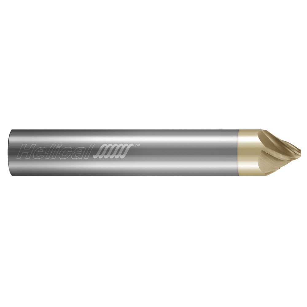 Chamfer Mill: 5/8" Dia, 5/8" Shank Dia, 60.00 deg, 5 Flute, Solid Carbide, Single End