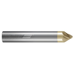 Chamfer Mill: 3/4" Dia, 3/4" Shank Dia, 60.00 deg, 5 Flute, Solid Carbide, Single End