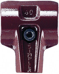 1-1/2" Face Diam, Burgundy Hammer Head Housing