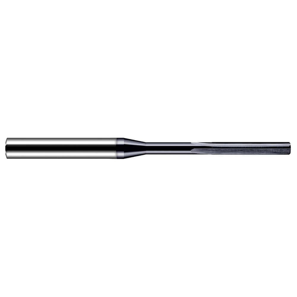 Chucking Reamer: 0.64mm Dia, 50.00mm OAL, 5.00mm Flute Length, Straight-Cylindrical Shank, Solid Carbide