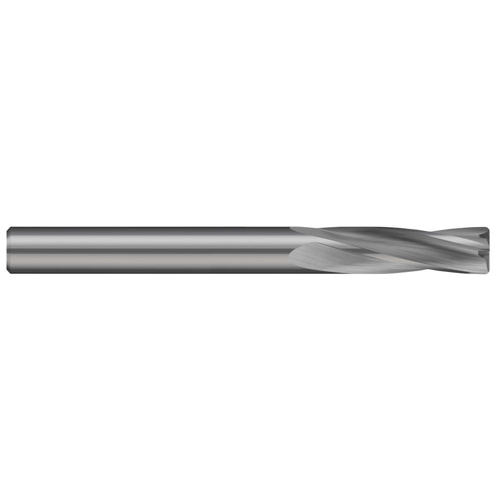 Solid Counterbores; Cutter Diameter (Decimal Inch): 0.1250; Flute Length (Decimal Inch): 0.5000; Finish/Coating: Uncoated; Shank Diameter (Inch - 0 Decimals): 0.1250; Number Of Flutes: 4; Cutter Material: Solid Carbide; Length (Inch): 1-1/2