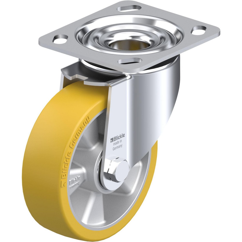 Top Plate Casters; Mount Type: Plate; Number of Wheels: 1.000; Wheel Diameter (Inch): 5; Wheel Material: Polyurethane; Wheel Width (Inch): 1-1/4; Wheel Color: Dark Gray